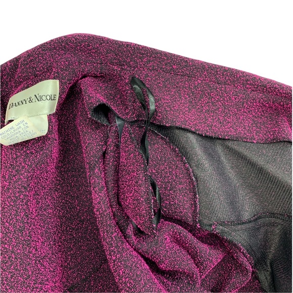 Vintage Three Button Blazer, Pink and Black - Picture 9 of 11